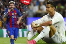 Lionel Messi celebra; Cristiano se pone triste por ahora ser segundo.